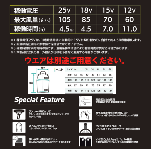 AR527ファン AR527Bバッテリー 1セット
