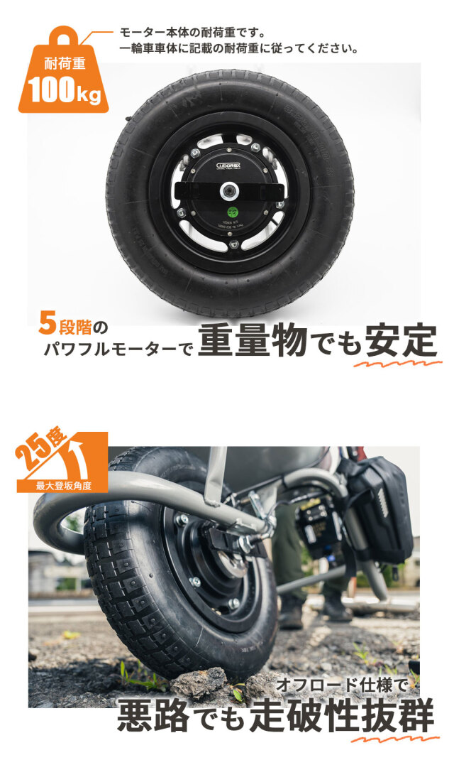 E-cat kit2 電動一輪車用 アシストタイヤキット