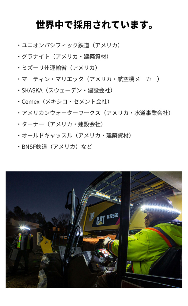 HALO SL スタンダードセット 360° ヘルメット用 全周型 LEDヘッドライト 福徳産業