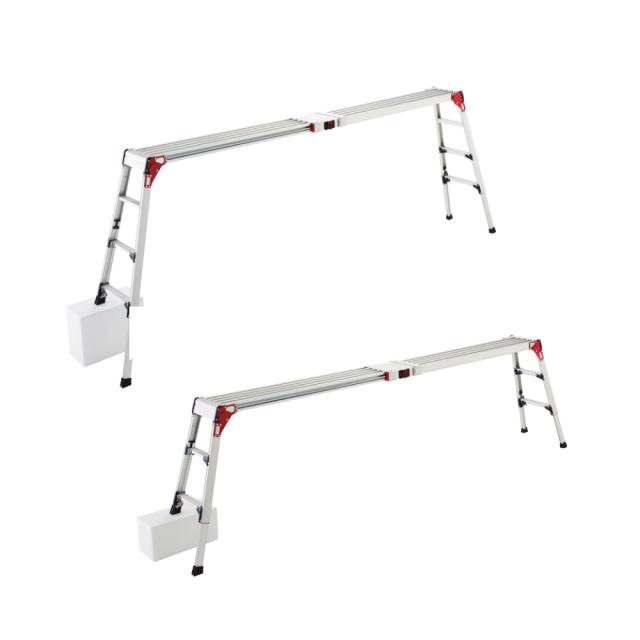 天板・脚部伸縮足場台 スノコ式 DSL1.0