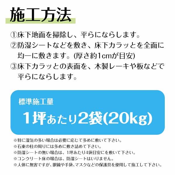 床下カラッと 敷き込みタイプ 10袋