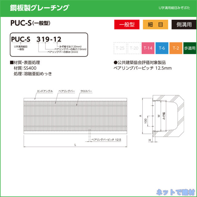 U字溝用細目みぞぶた ニムラ