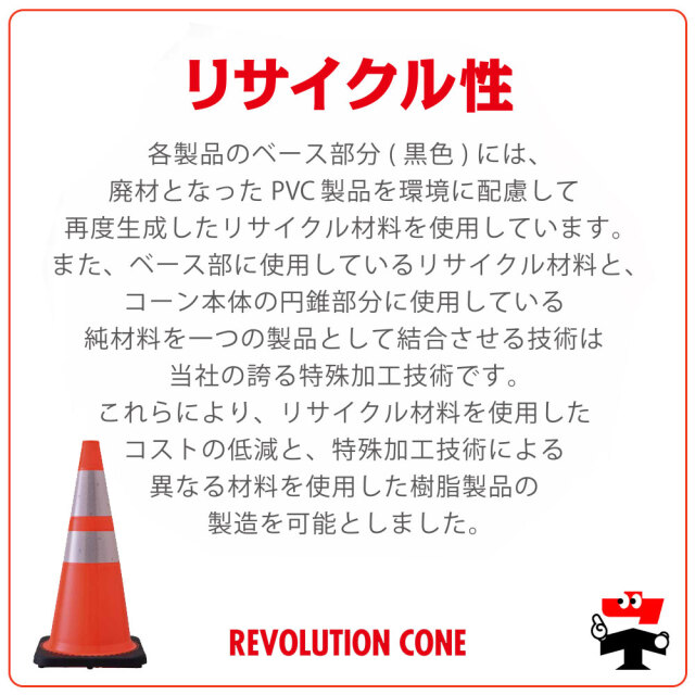 レボリューションコーン　リサイクル性
