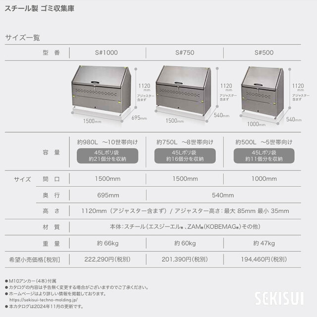 トラッシュステーション  TSS  SEKISUI