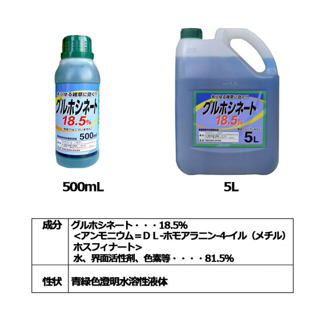 グルホシネート 18.5% 5L 4本 セット シンセイ spec2