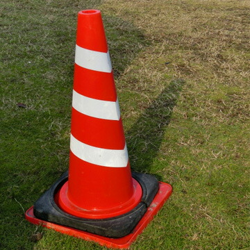 サンコー カットスコッチコーン 660H 緑白 赤白 青白 黄白 Φ50 Φ40 20本