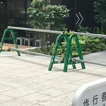 サンコー 三甲 単管バリケード Mサイズ【軽量】グリーン ブルー イエロー レッド