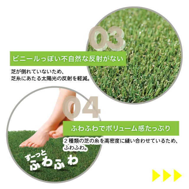 人工芝 メモリーターフ25 forガーデン 芝丈25mm 1m×10m 巻 ロール MT25-0110 ユニオンビズ
