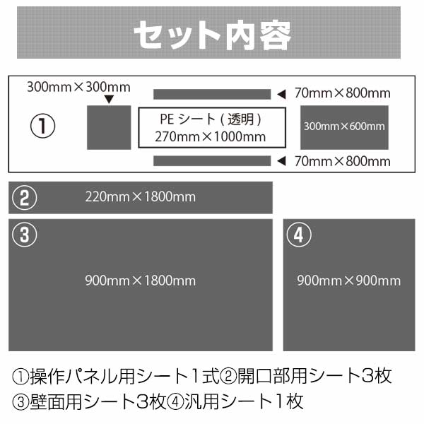 エレベーター養生セット 1セット 簡易