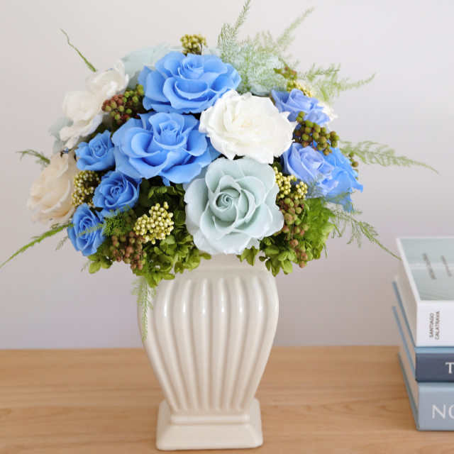 フローラ - プリザーブドフラワー 開店祝い 開院祝い ピンク ブルー