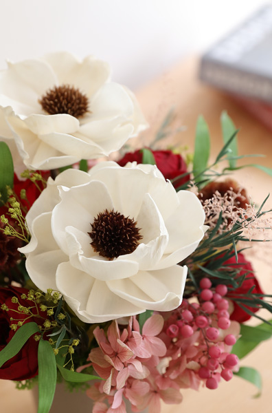 プリザーブドフラワー/アレンジメント/フルール/ギフト/プレゼント/アネモネ/インテリア