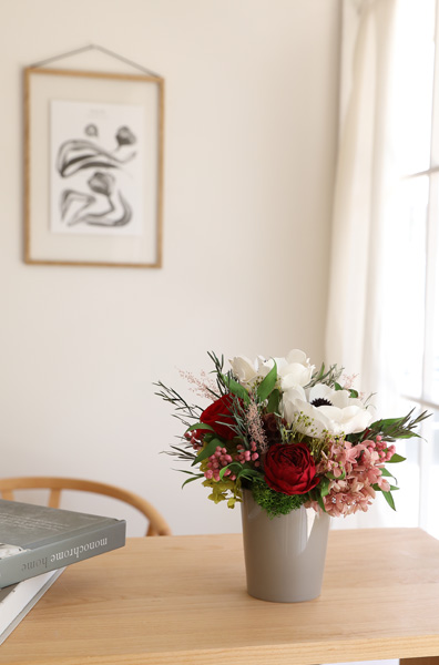 プリザーブドフラワー/アレンジメント/フルール/ギフト/プレゼント/アネモネ/インテリア