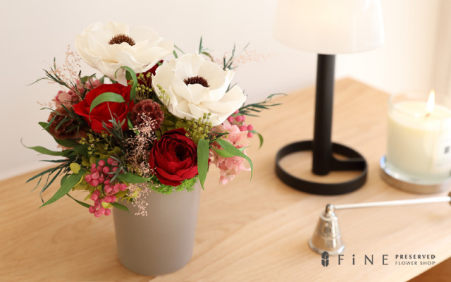 プリザーブドフラワー/アレンジメント/フルール/ギフト/プレゼント/アネモネ/インテリア