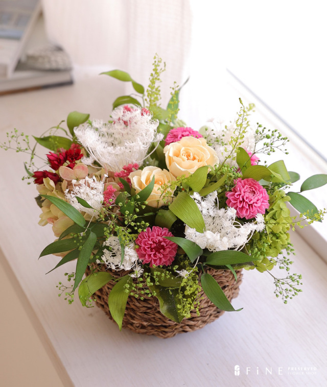 Ren/レン/送料無料/花束/バラ/プリザーブドフラワー/ギフト/プレゼント/花/フルール/誕生日/結婚祝い/お祝い/就任祝い/退職祝い