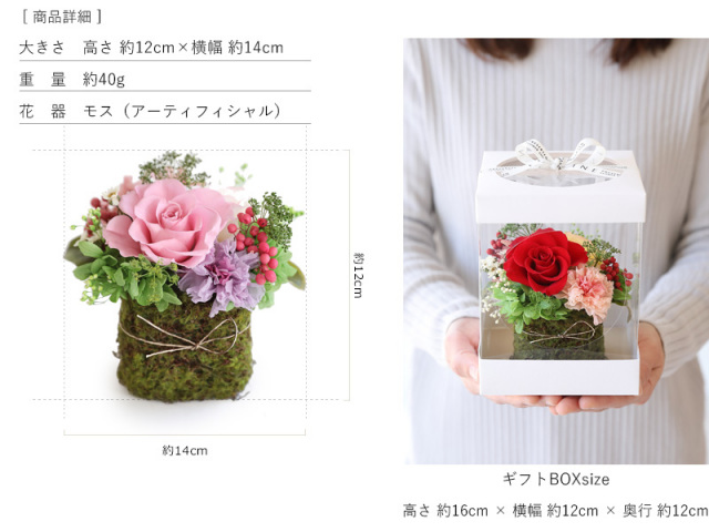 クヴェレ 父の日 ギフト プリザーブドフラワー プレゼント 誕生日 結婚祝い 花 カーネーション 送料無料 有料バッグ S対応 別売り