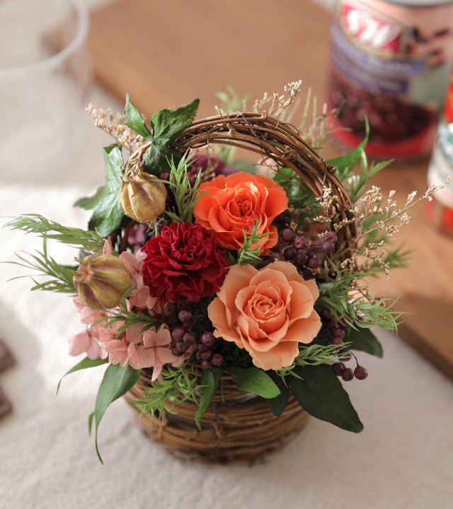 エミリー - ハロウィン プリザーブドフラワー 敬老の日 2025 ギフト