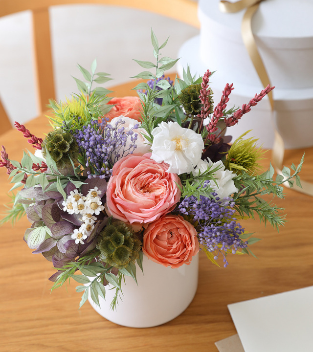 開店祝いプリザーブドフラワー/パヴォーネ【送料無料】結婚祝い/ギフト/花/プレゼント/誕生日/結婚祝い/開業祝い