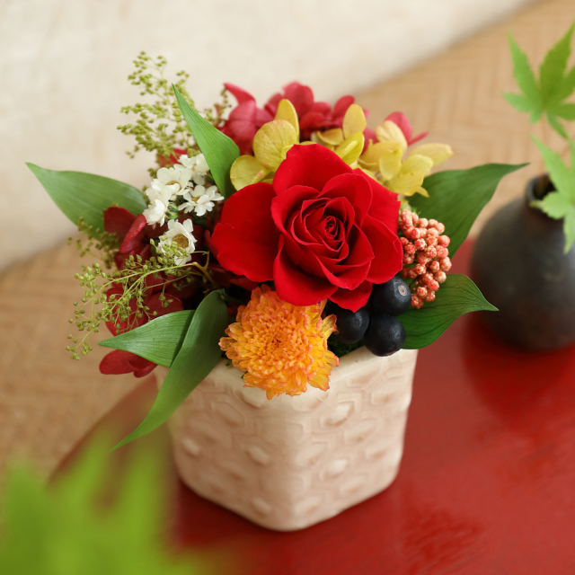 敬老の日/母の日/プリザーブドフラワー/ギフト/ギフトボックス/フラワーボックス/誕生日/プチギフト