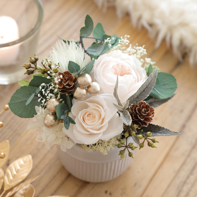 プリザーブドフラワー/クリスマス/クリスマスギフト/ギフト/プレゼント/フラワーボックス/敬老の日/母の日/誕生日/プチギフト/電報/祝電