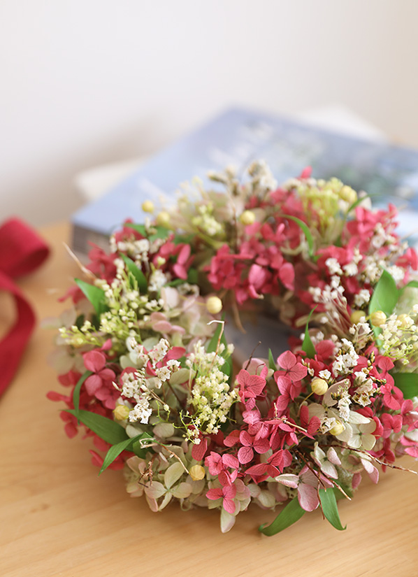 プリザーブドフラワー/リース/花/女性/誕生日プレゼント/女友達/誕生日/プレゼント/スフレリース/フラワーリース/おしゃれ/誕生日祝い/