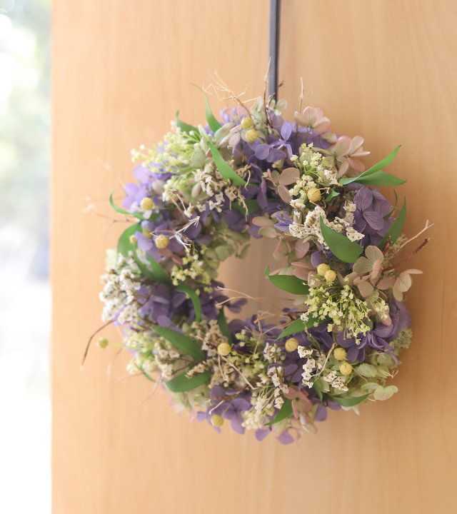 プリザーブドフラワー/リース/花/女性/誕生日プレゼント/女友達/誕生日/プレゼント/スフレリース/フラワーリース/おしゃれ/誕生日祝い/