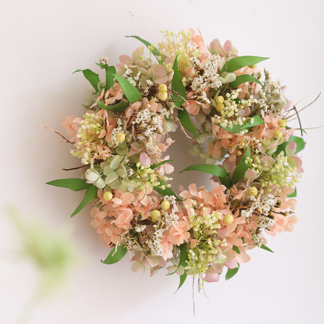 プリザーブドフラワー/リース/花/女性/誕生日プレゼント/女友達/誕生日/プレゼント/スフレリース/フラワーリース/おしゃれ/誕生日祝い/