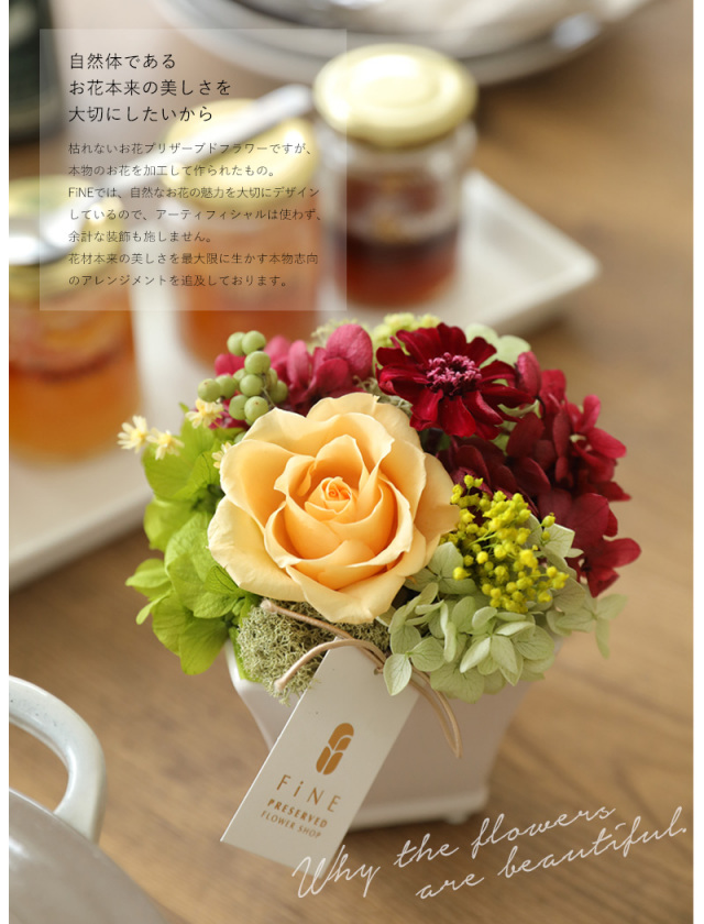 ロゼッタ - プリザーブドフラワー 敬老の日 2025 ギフト 送料無料