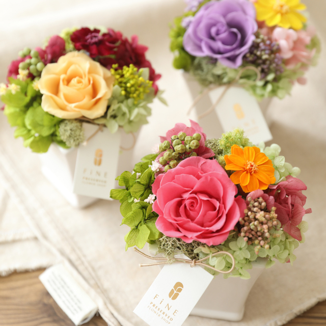 ロゼッタ - プリザーブドフラワー 敬老の日 2025 ギフト 送料無料