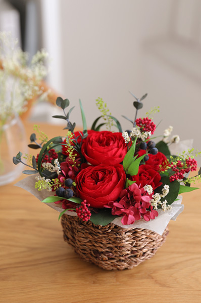 プリザーブドフラワー/アレンジメント/ローズ/エレン/ギフト/プレゼント/インテリア/母の日ギフト/周年祝い/結婚祝い/誕生日祝い