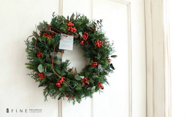 プリザーブドフラワー/ギフト/クリスマス/パーティ/ディスプレイ/インテリア/ユーカリ