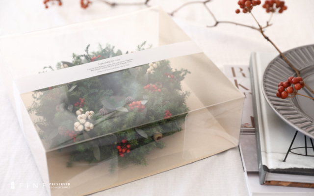 プリザーブドフラワー/ギフト/クリスマス/パーティ/ディスプレイ/インテリア/クリスマスカラー