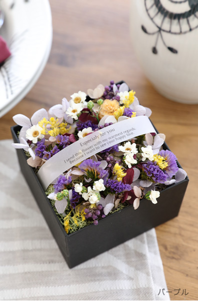 プリザーブドフラワー/ギフト/ボックス/ボックスフラワー/誕生日/プチギフト/結婚/リングピロー/販促品