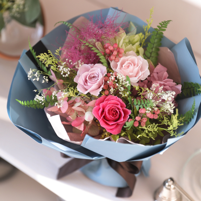 ラ ブーケ - プリザーブドフラワー 敬老の日 2025 花束 花束贈呈 誕生