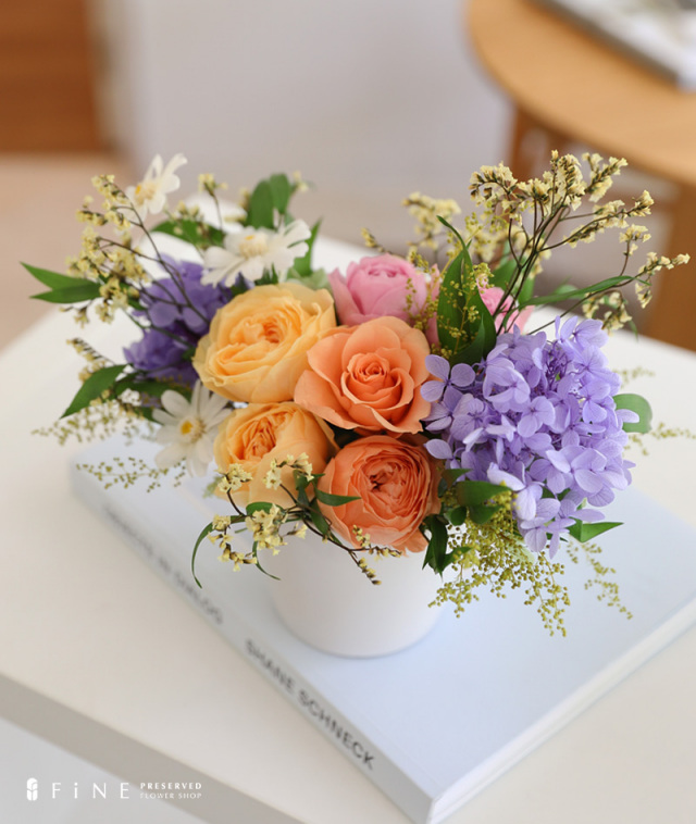 プリザーブドフラワー/アレンジメント/ローズ/アレンジメント/アジサイ/贈り物/ギフト