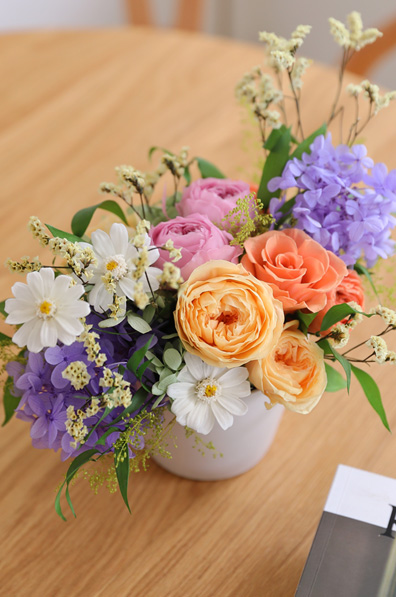 プリザーブドフラワー/アレンジメント/ローズ/アレンジメント/アジサイ/贈り物/ギフト