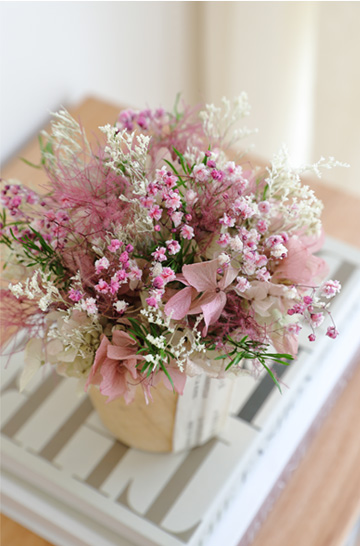 プリザーブドフラワー/アレンジメント/プリュム(plume)/ギフト/プレゼント/春/インテリア