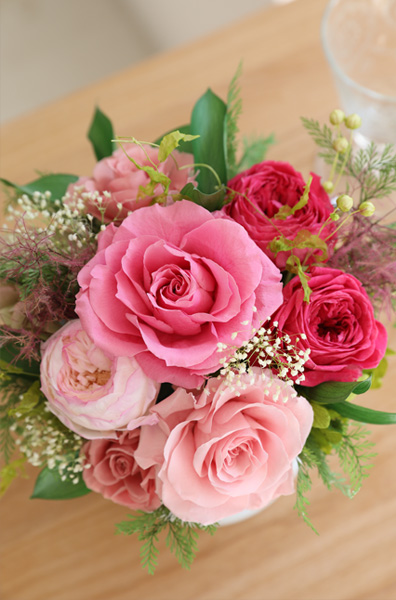 プリザーブドフラワー/アレンジメント/MOE(モエ)/ギフト/プレゼント/春/インテリア