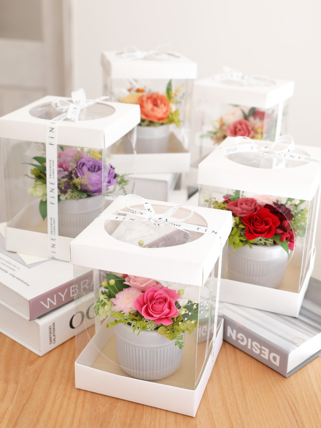 母の日/プリザーブドフラワー/ギフト/ギフトボックス/フラワーボックス/誕生日/プチギフト