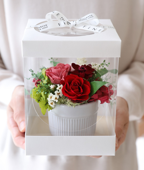 母の日/プリザーブドフラワー/ギフト/ギフトボックス/フラワーボックス/誕生日/プチギフト