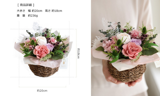 アンナ - プリザーブドフラワー 母の日 2025ローズ ギフト プレゼント