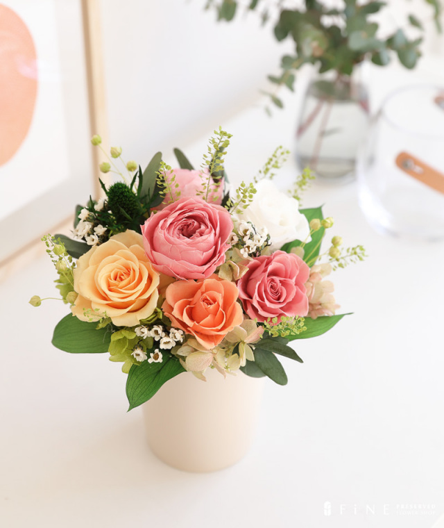 ラヴィ/プリザーブドフラワー/アレンジメント/ギフト/プレゼント/ローズ/インテリア