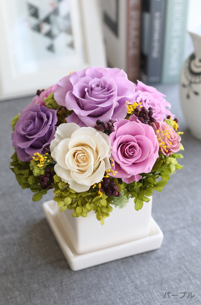 プリザーブドフラワー/アレンジメント/ローズ/プリンセスローズ/ギフト/プレゼント/インテリア
