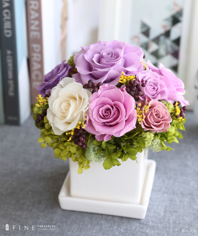 プリザーブドフラワー/アレンジメント/ローズ/プリンセスローズ/ギフト/プレゼント/インテリア