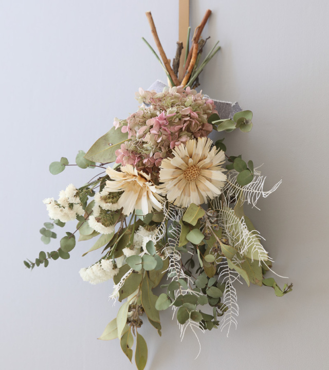 ブロカント BC051 オレガノP紫陽花スワッグ 