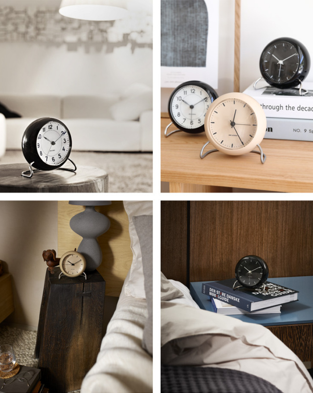 置き時計/時計/北欧/ヤコブセン/ARNE/JACOBSEN/TABLE/CLOCK/CITY/HALL/SANDY/BEIGE/インテリア