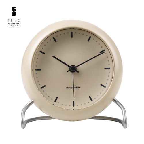 置き時計/時計/北欧/ヤコブセン/ARNE/JACOBSEN/TABLE/CLOCK/CITY/HALL/SANDY/BEIGE/インテリア
