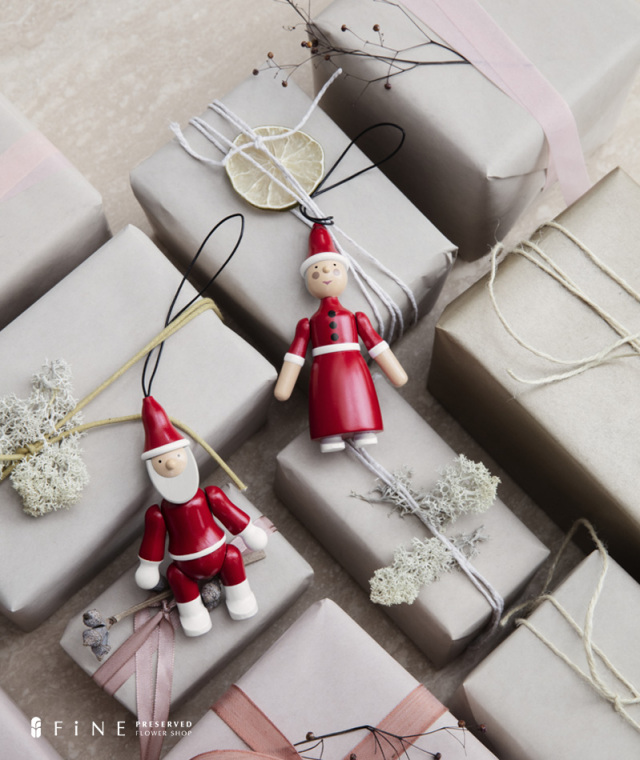 オーナメントサンタ/クリスマス/サンタ/インテリア/北欧