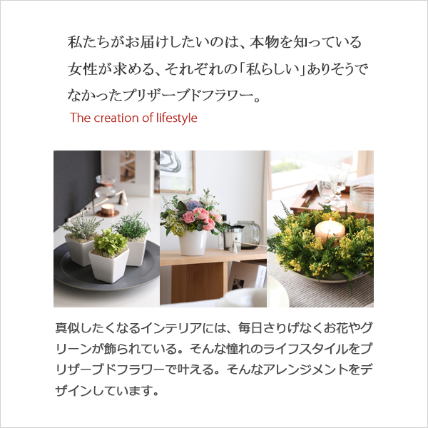 プリザーブドフラワーFiNE