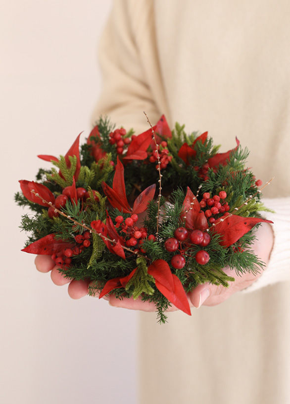 迎春/迎春アレンジメント/迎春飾り/お正月/お正月飾り/和風/和花/プリザーブドフラワーアレンジメント