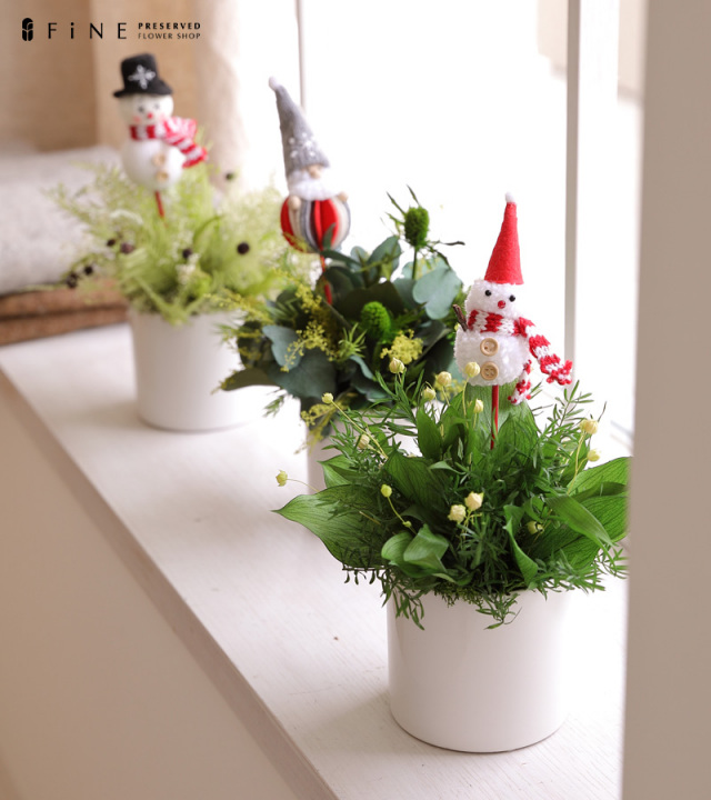 クリスマス雑貨／ふわふわピック2P